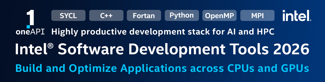 Intel Software Development Tool