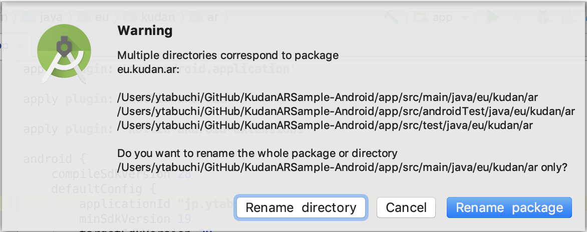 error installing apk android studio kudan